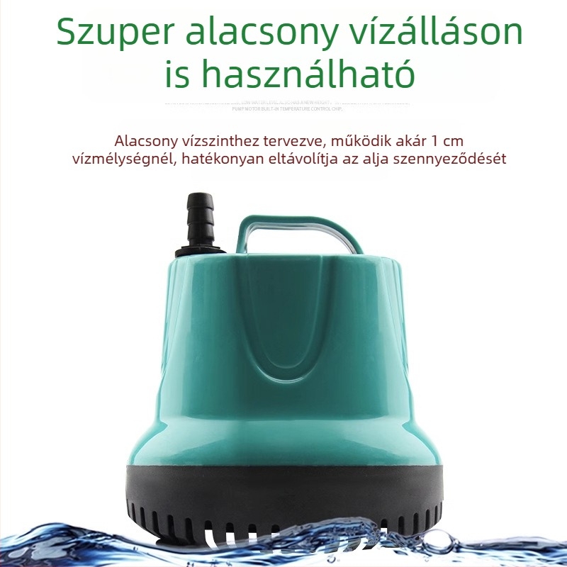 BESSN akváriumi merülő vízszivattyú alsó szívóval, csendes működés, vízcsere céljára