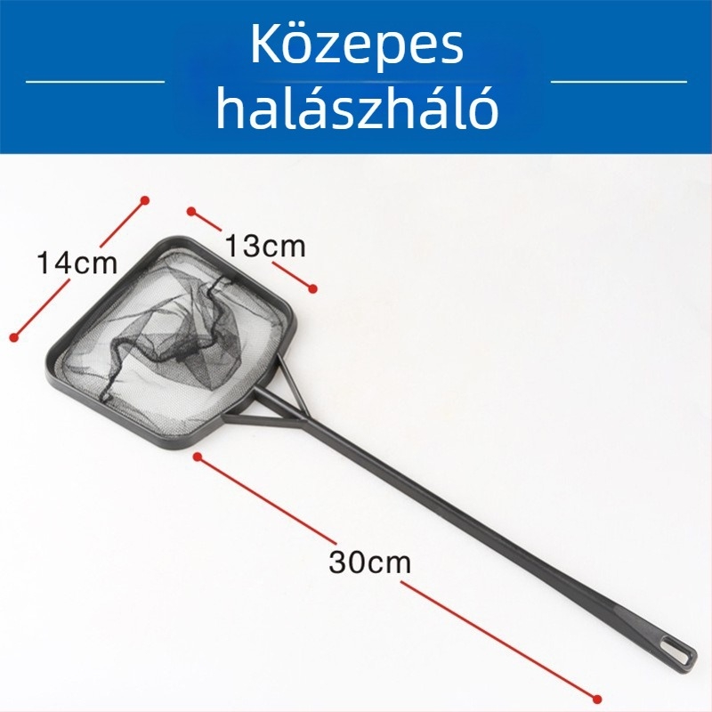 Akváriumi kézi halászháló — műanyagból, termékkód SX, súly 0.3 kg, akváriumi felszerelés