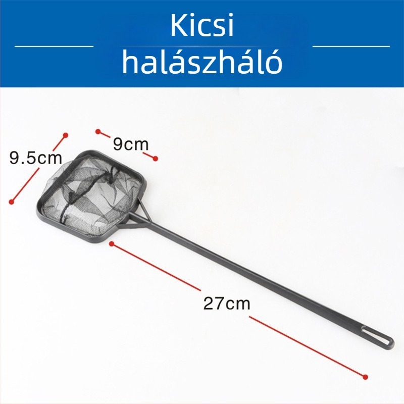 Akváriumi kézi halászháló — műanyagból, termékkód SX, súly 0.3 kg, akváriumi felszerelés