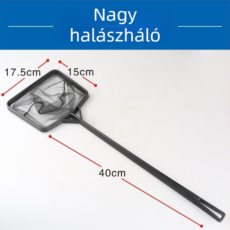 Akváriumi kézi halászháló — műanyagból, termékkód SX, súly 0.3 kg, akváriumi felszerelés