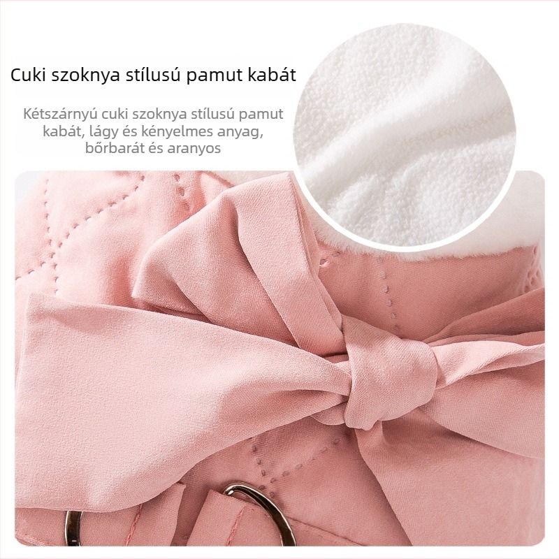 Állat számára készült szoknya, Peach skin + polár fleece anyag, hercegnő stílus, Mysterious Cat
