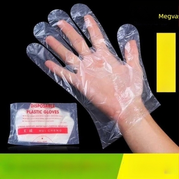 Egyszer használatos kesztyűk – műanyagból, átlátszó, porvédett, Márka Thriving