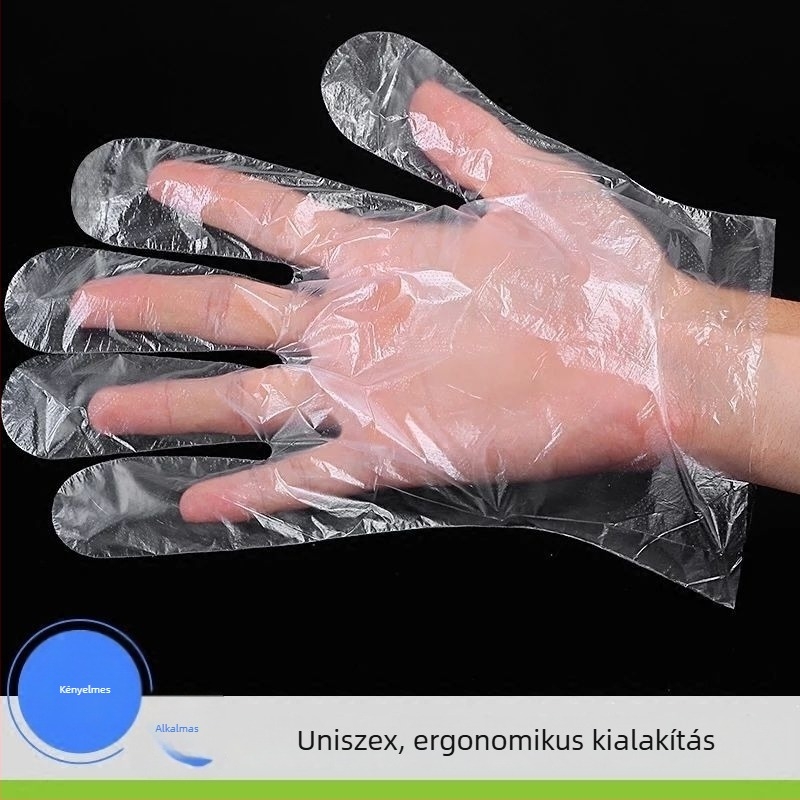 Egyszer használatos kesztyűk – műanyagból, átlátszó, porvédett, Márka Thriving