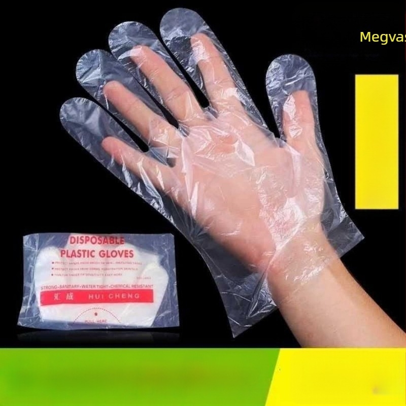 Egyszer használatos kesztyűk – műanyagból, átlátszó, porvédett, Márka Thriving