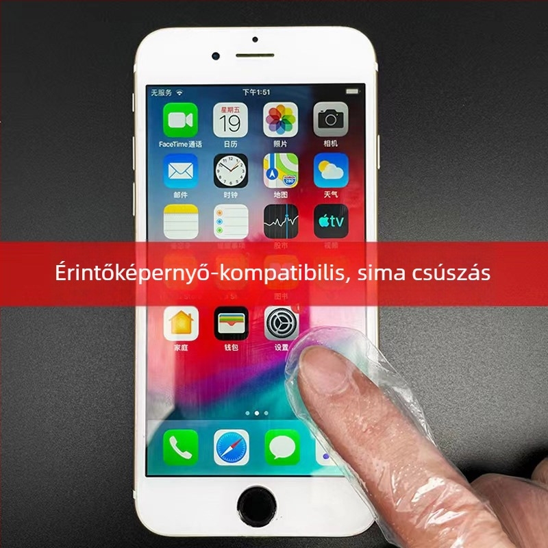 Egyszer használatos PE kesztyűk – élelmiszerbiztonsági, átlátszó, vízálló, Medicom 1201, cateringhez, élelmiszer-feldolgozáshoz, ellenőrzéshez, hajfestéshez és samponozáshoz