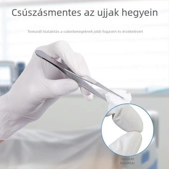 Egyszer használatos nitril kesztyűk, élelmiszer-minőség, alkalmas szépségápolásra, konyhához és élelmiszer-feldolgozáshoz