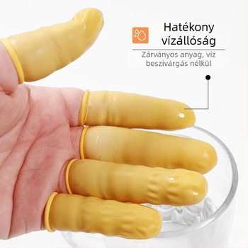 Eldobható latex ujjvédők, pormentes, antistatikus, textúrált