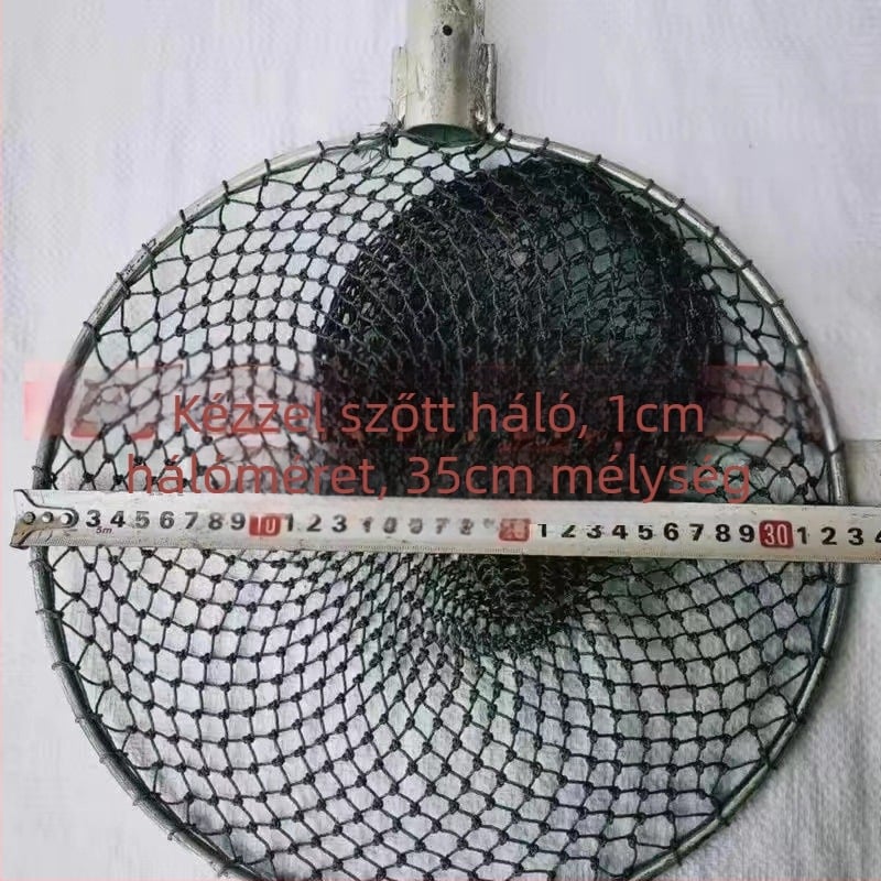 Szilárd acélból készült halászati hálófej, kör alakú kézműves kiegészítő, halászati felszerelés (Háló anyaga: 1; Teherbírás: 1; Mélység: 1)
