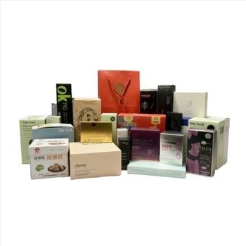 Testre szabott hajlított papírdoboz logónyomtatással, 230 GSM, digitális termékekhez és kozmetikumokhoz