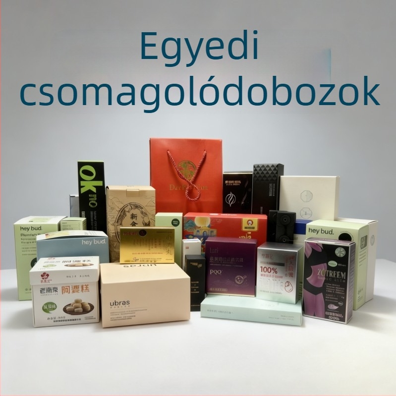 Testre szabott hajlított papírdoboz logónyomtatással, 230 GSM, digitális termékekhez és kozmetikumokhoz