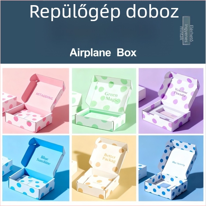 Testre szabott hajlított papírdoboz logónyomtatással, 230 GSM, digitális termékekhez és kozmetikumokhoz