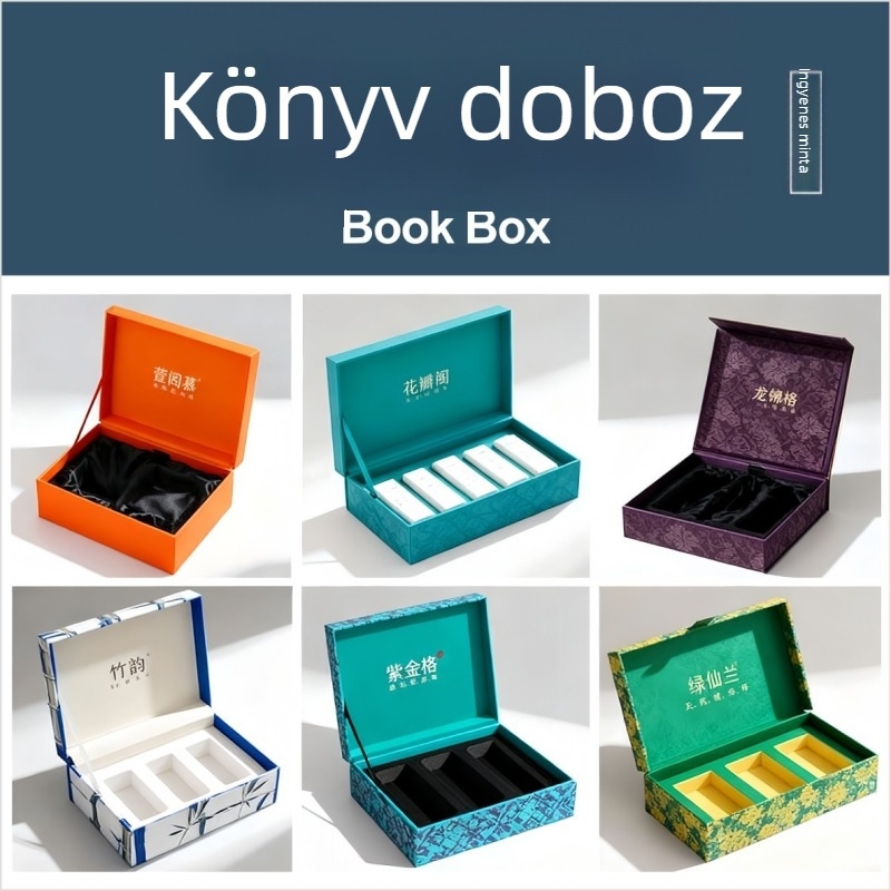 Testre szabott hajlított papírdoboz logónyomtatással, 230 GSM, digitális termékekhez és kozmetikumokhoz