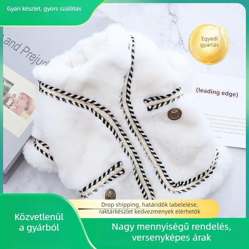 Kutyák téli ruházata poliészter anyagból, pamuttal bélelt, hercegnő stílus, Beautiful Pet márka