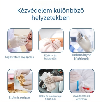 Pang Han egyszer használatos latex orvosi kesztyűk, orvosi használatra, engedélyszám 20152140239