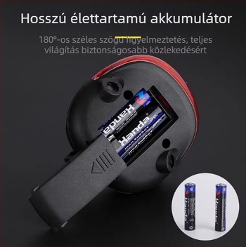 Hegyikerékpár világítás lézeres hátsó fény, figyelmeztető LED és nyeregvilágítás éjszakai kerékpározáshoz