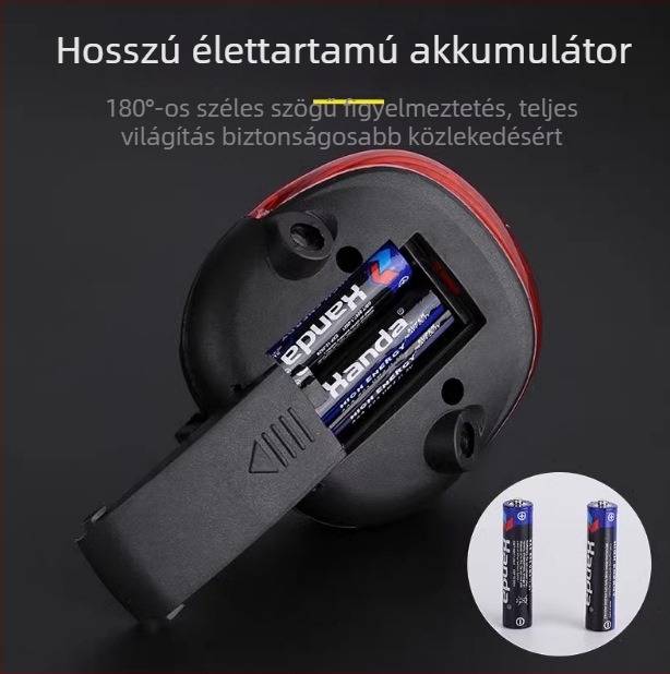 Hegyikerékpár világítás lézeres hátsó fény, figyelmeztető LED és nyeregvilágítás éjszakai kerékpározáshoz