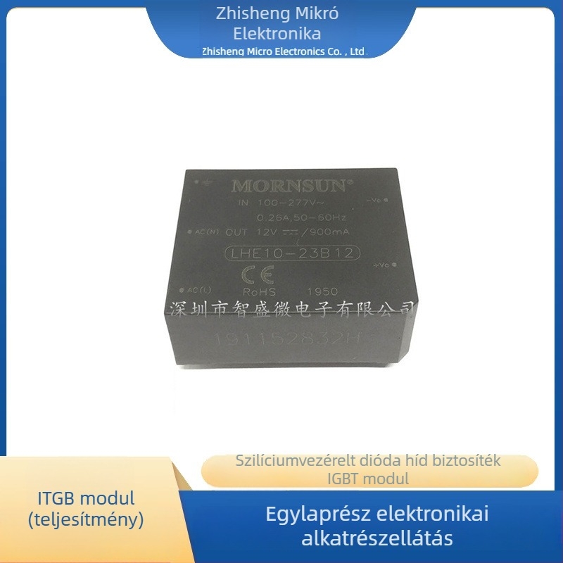 LHE10-23B12 tápegység modul, AC-DC konverter, bemenet 220V, kimenet 12V, izoláció 4000V