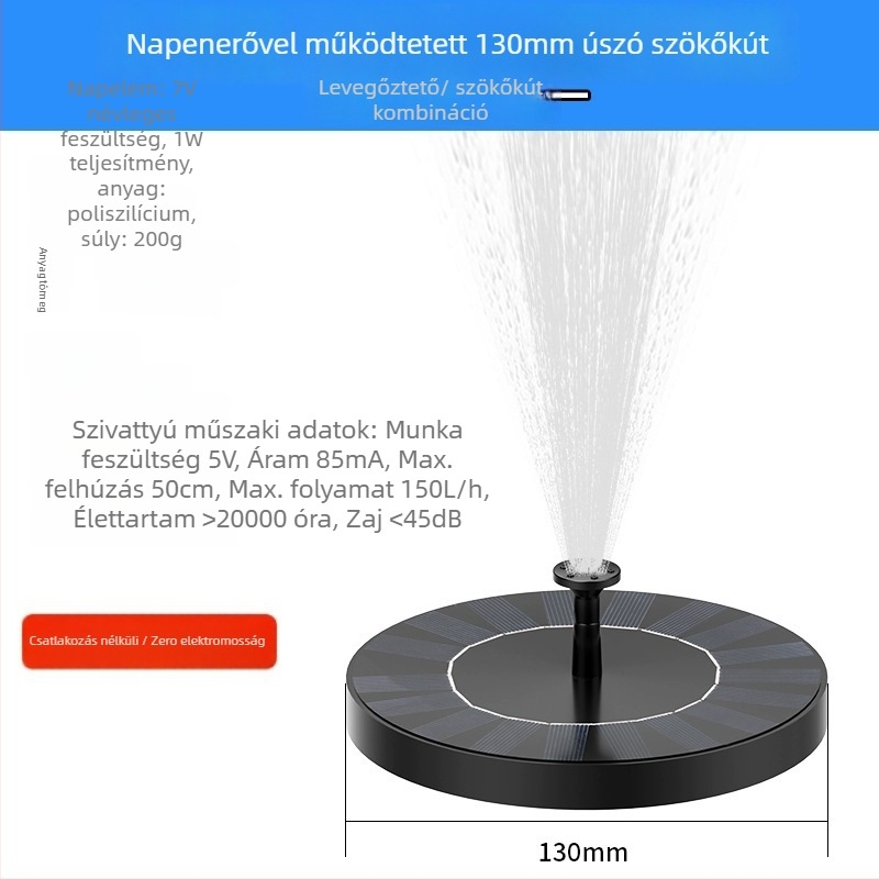 Shouli keringtető vízszivattyú kis otthoni tartályhoz – napelemes szökőkút az oxigénellátáshoz, kültéri halastó és kőből épült kert