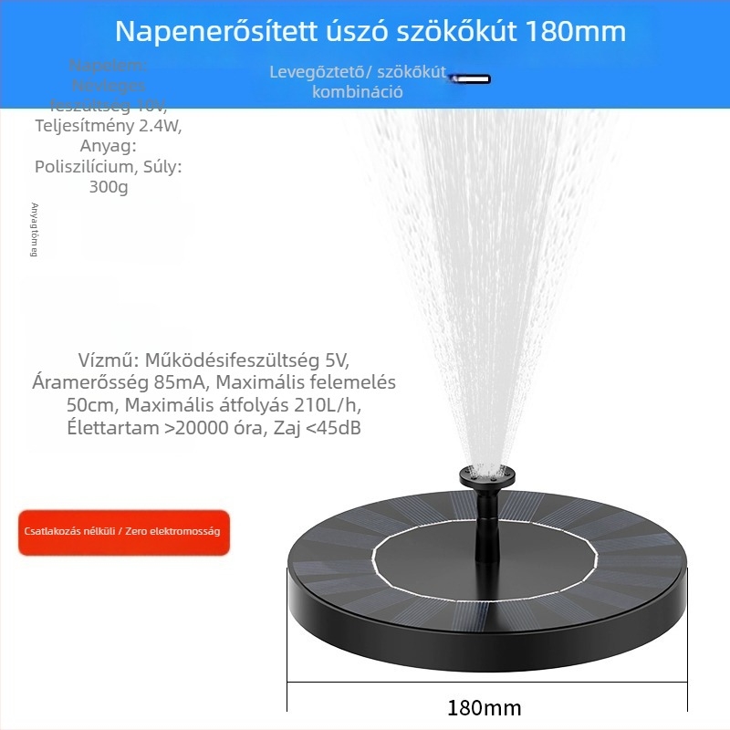 Shouli keringtető vízszivattyú kis otthoni tartályhoz – napelemes szökőkút az oxigénellátáshoz, kültéri halastó és kőből épült kert