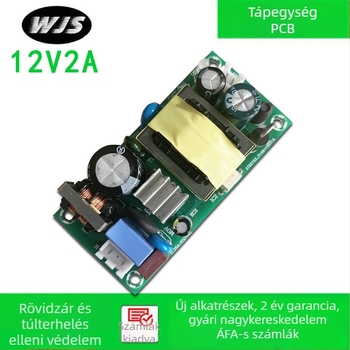 Szigetelt kapcsolóüzemű tápegység modul (bare-board) – 24W, bemenet 220V AC, kimenet 12V