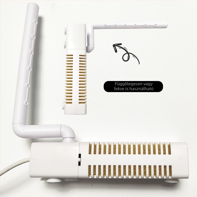 USB-akváriumi szűrő, 3 az 1-ben keringető rendszer filtráláshoz és oxigénhez, beépített, ABS, súly 80 g