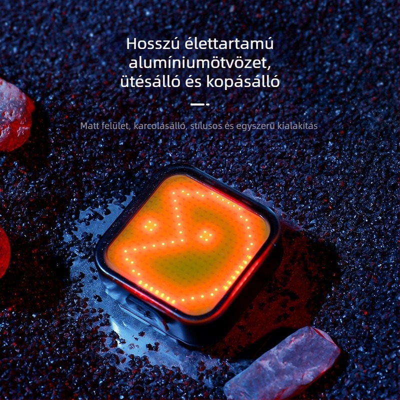 Mountain bike hátsó lámpa, alumínium ötvözet, kreatív design, éjszakai kerékpározás figyelmeztető fény, Span speed/kuasu