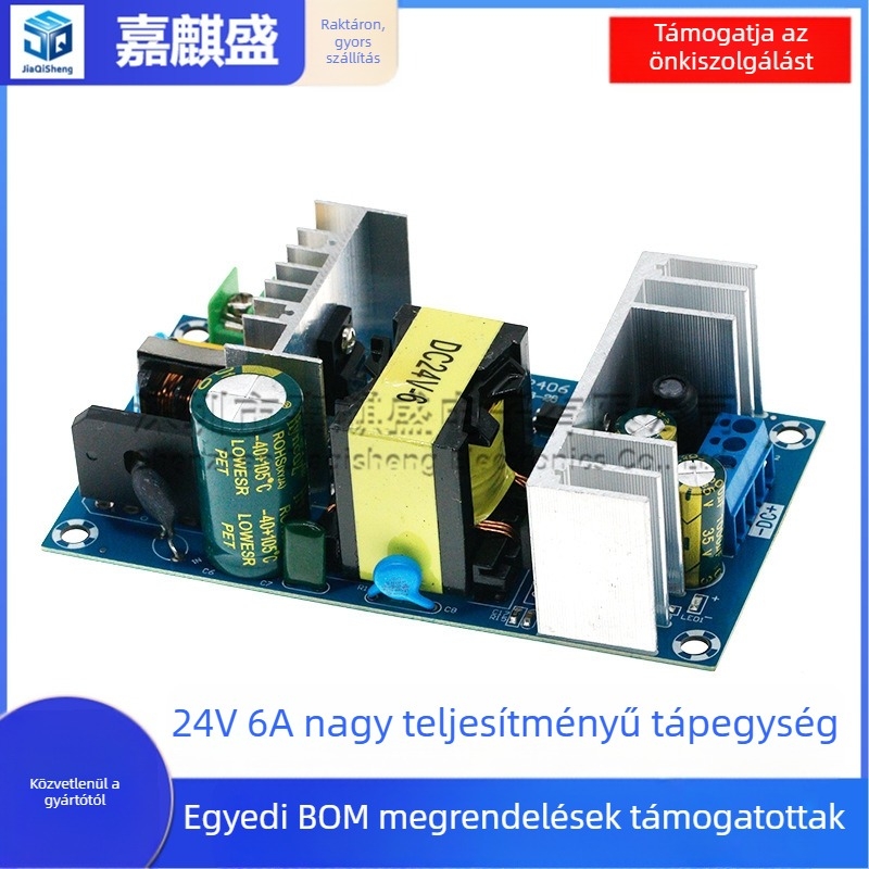 AC220V-ról 24V-ra átalakító, nagy teljesítményű tápegység, kapcsolóval ellátott bare-board modul, AC-DC szabályozott 100W