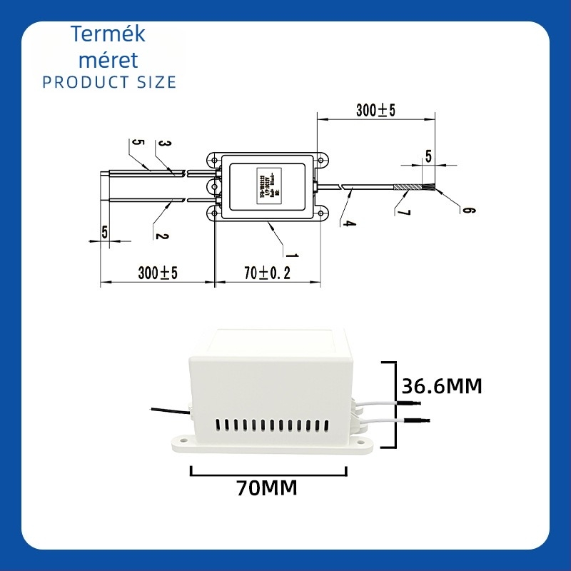 TRUMPXP TFB-Y122 Negatív Ion Generátor — Füst és Por Eltávolítása, Antisztatikus