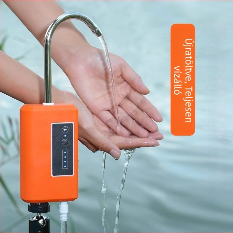 Hengku intelligens szenzoros halászathoz való vízellátó pumpa oxigenizációval és kézmosó pumpával – teljesen vízálló kültéri elektromos szivattyú