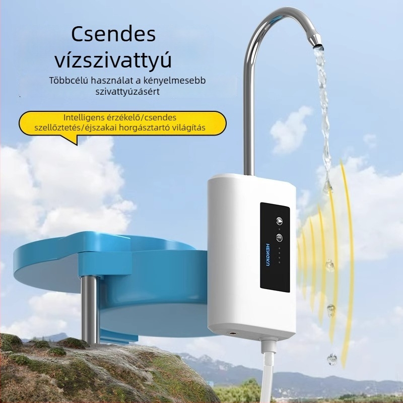 Hengku intelligens szenzoros halászathoz való vízellátó pumpa oxigenizációval és kézmosó pumpával – teljesen vízálló kültéri elektromos szivattyú