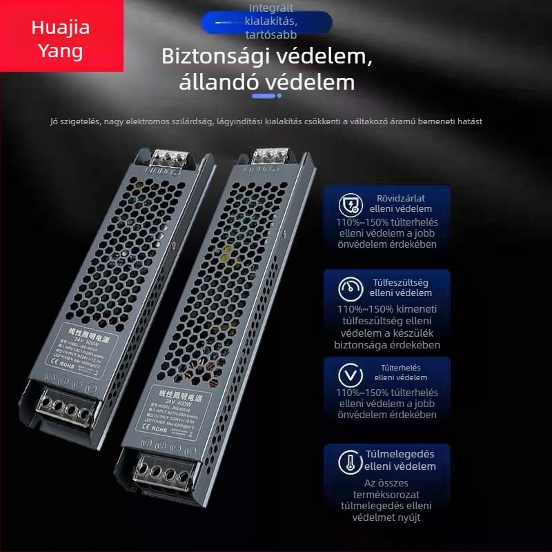 LED szalag világításához tápegység, csendes alacsony feszültségű meghajtó és vezérlő, 12/24V
