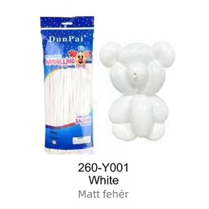 Latex léggömb, Magic Balloon típus, mágikus szalag formájú, 1,8 g tömeg, alkalmas születésnapokra, kempingezésre, Qixi és Gyermeknap