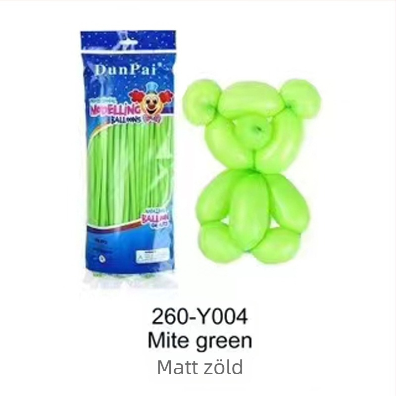 Latex léggömb, Magic Balloon típus, mágikus szalag formájú, 1,8 g tömeg, alkalmas születésnapokra, kempingezésre, Qixi és Gyermeknap