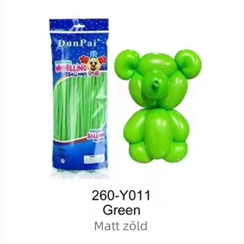 Latex léggömb, Magic Balloon típus, mágikus szalag formájú, 1,8 g tömeg, alkalmas születésnapokra, kempingezésre, Qixi és Gyermeknap