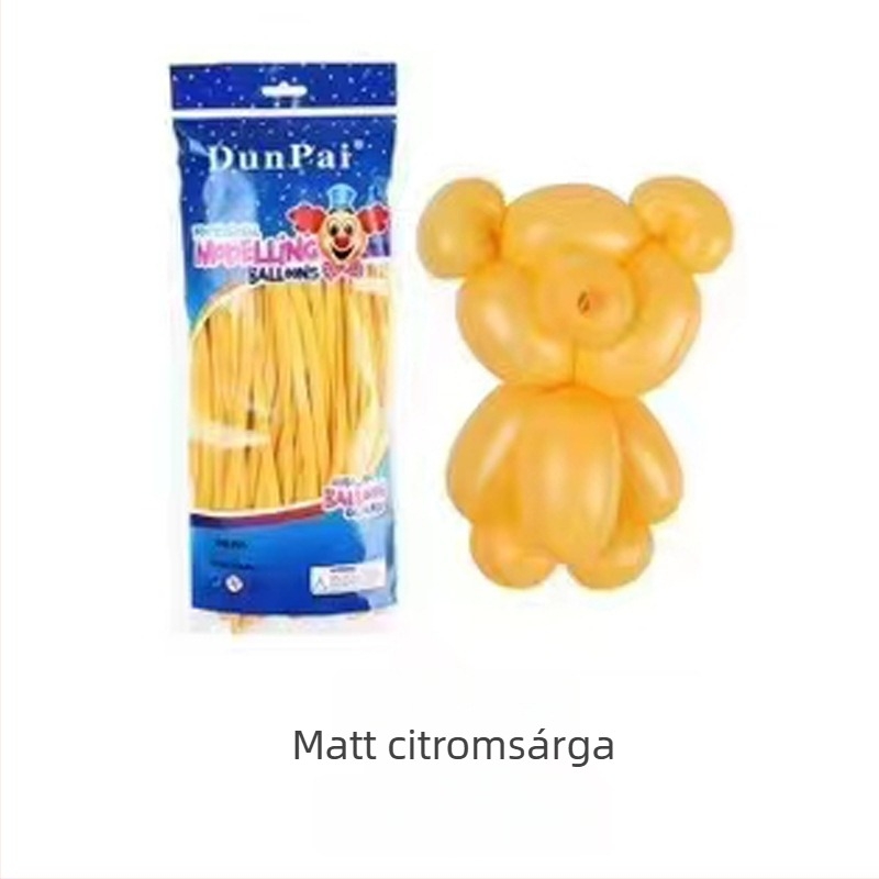 Latex léggömb, Magic Balloon típus, mágikus szalag formájú, 1,8 g tömeg, alkalmas születésnapokra, kempingezésre, Qixi és Gyermeknap