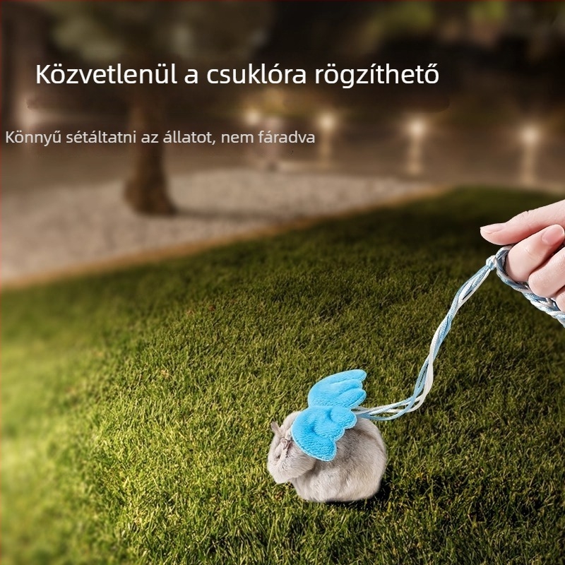 Pengyi CSQYS Hamster mellény pórákkal a szabadban történő sétákhoz – kisállat edzés kiegészítő
