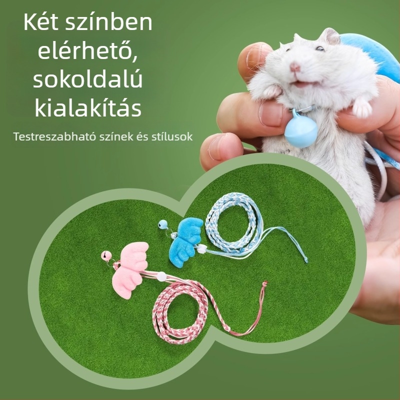 Pengyi CSQYS Hamster mellény pórákkal a szabadban történő sétákhoz – kisállat edzés kiegészítő