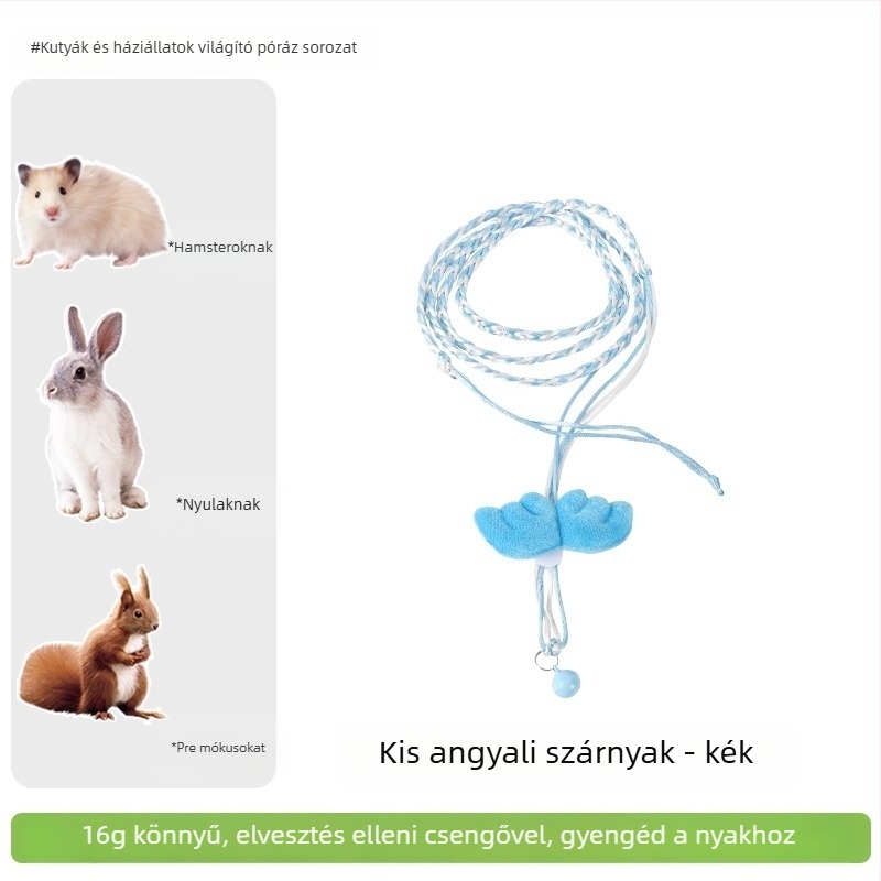 Pengyi CSQYS Hamster mellény pórákkal a szabadban történő sétákhoz – kisállat edzés kiegészítő
