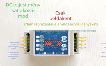 Duál bemeneti és duál kimeneti automata tápváltó modul, 12/24/220V, kapcsoló tápegység