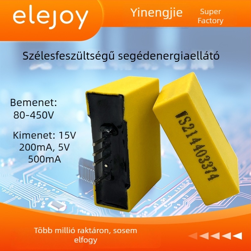 Inverterhez tartozó segédáramellátó modul – DC bemenet 400V, 15V/5V kimenet, 70% hatékonyság, IP68 védelem, kapcsolóüzemű tápegység