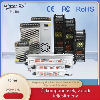 AC/DC kapcsoló tápegység IP67 vízálló, bemenet 12V/24V/5V, kimenet 12-1200W, hatékonyság 80%, CE/FCC/ROHS
