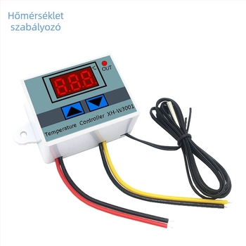 XH-W3002 Mikrokontrolleres digitális termosztát kapcsoló modul digitális kijelzővel, hőmérséklet-szabályzó W3001, 12V-220V