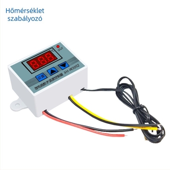 XH-W3002 Mikrokontrolleres digitális termosztát kapcsoló modul digitális kijelzővel, hőmérséklet-szabályzó W3001, 12V-220V