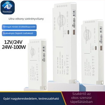 AC/DC tápegység szekrényvilágításhoz PWM-mel - Bemenet: 100-240V AC • Kimenet: 5V DC • Teljesítmény: 24-100W