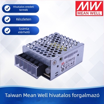 Mean Well RS sorozat PWM teljes híd kapcsoló tápegység, bemenet 85-264V AC, kimenet 3.3-48V DC, 15W, IP20, -20°C-tól 70°C-ig