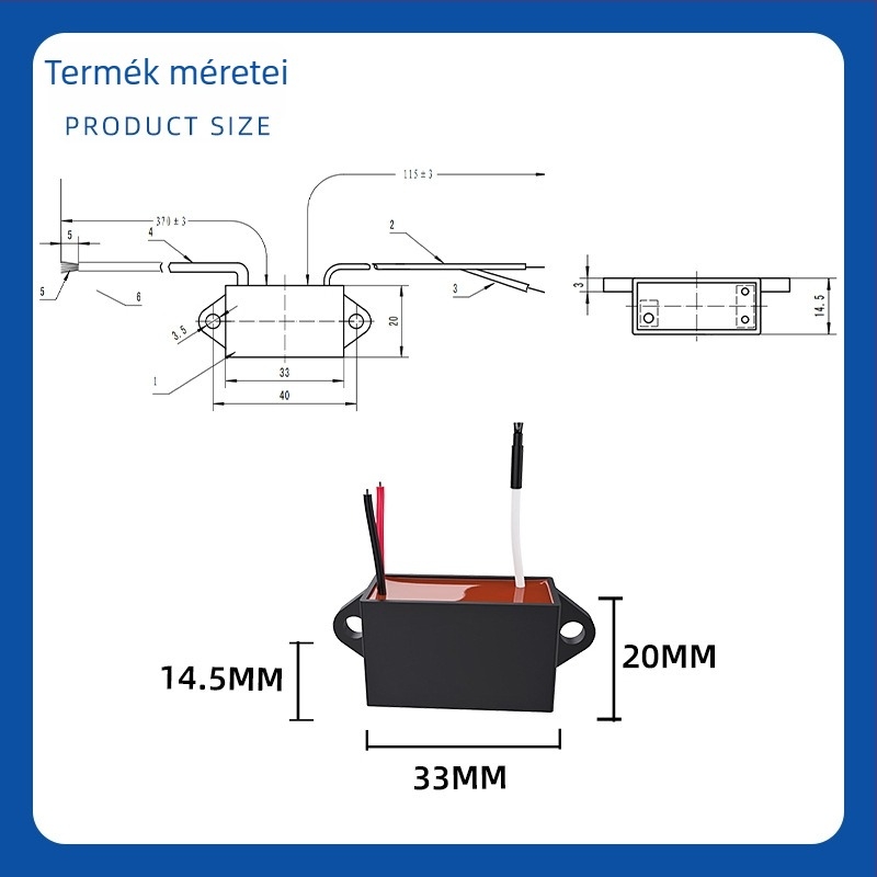 TRUMPXP negatív iongenerátor modul TFB-Y52, UL-tanúsítvány, fertőtlenítés, sterilizálás, tisztítás