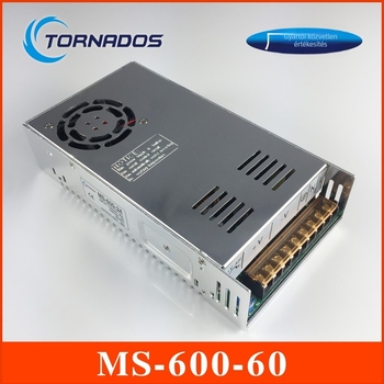 DC kapcsolóüzemű tápegység modul, 60V kimenet, 600W, bemenet 220V AC, MS-600W sorozat, egyfázisú