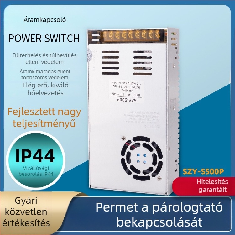 Ultrahangos ködösítő IP68 védelemmel és kapcsoló tápegységgel, bemenet 220 V, kimenet 200/350/380/500/800 VA, DC 36/45/48 V