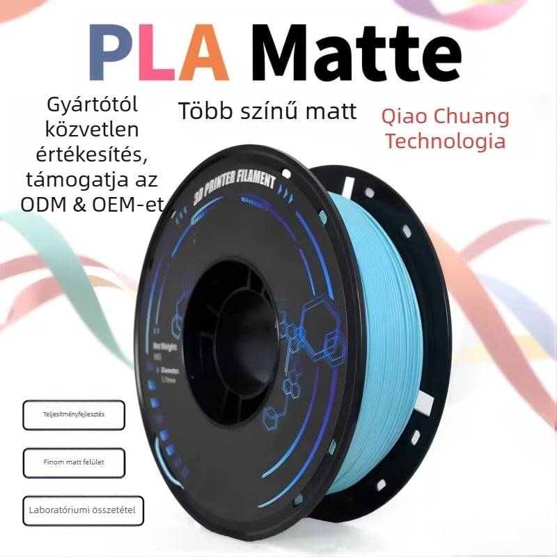 3D nyomtató filament PLA, matt felület, 1050 g, márka Qiaochuang technology