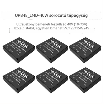 DC-DC modul 48V-ról 5V/12V/24V-re, izolált, szabályozott kimenet URB4805LMD-40WR3